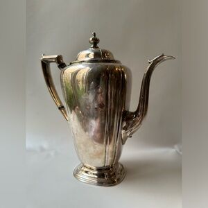 Reed & Barton Electroplated Silver Teapot Pitcher 10.5” Tall, 10.5” Wide
